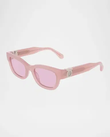 Ferragamo Gancino Rectangle Acetate Sunglasses | Thumbnail 9 Ferragamo Gancino Rectangle Acetate Sunglasses | Thumbnail 9