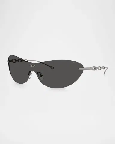 Diesel Men's DL1006 Oval Sunglasses | Thumbnail 2 Diesel Men's DL1006 Oval Sunglasses | Thumbnail 2