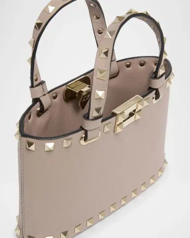 Valentino Garavani Rockstud Mini Leather Tote Bag | Thumbnail 3 Valentino Garavani Rockstud Mini Leather Tote Bag | Thumbnail 3