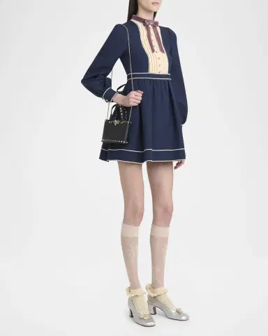 Valentino Garavani Rockstud Mini Leather Tote Bag | Thumbnail 9 Valentino Garavani Rockstud Mini Leather Tote Bag | Thumbnail 9