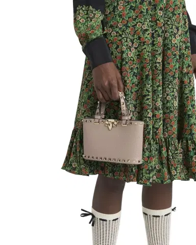 Valentino Garavani Rockstud Mini Leather Tote Bag | Thumbnail 1 Valentino Garavani Rockstud Mini Leather Tote Bag | Thumbnail 1