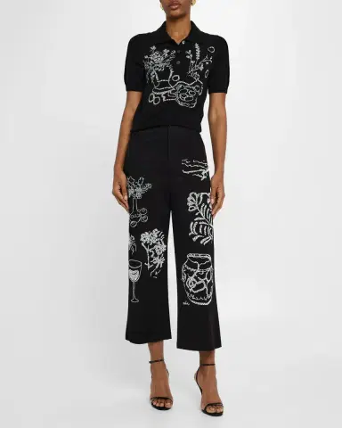 Libertine Still Life Crystal Wide-Leg Crop Pants | Thumbnail 2 Libertine Still Life Crystal Wide-Leg Crop Pants | Thumbnail 2