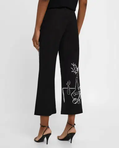 Libertine Still Life Crystal Wide-Leg Crop Pants | Thumbnail 3 Libertine Still Life Crystal Wide-Leg Crop Pants | Thumbnail 3