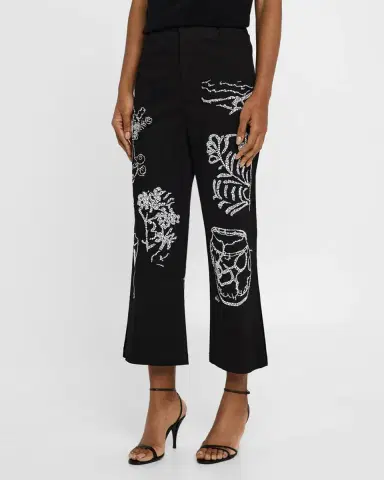 Libertine Still Life Crystal Wide-Leg Crop Pants | Thumbnail 4 Libertine Still Life Crystal Wide-Leg Crop Pants | Thumbnail 4