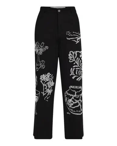 Libertine Still Life Crystal Wide-Leg Crop Pants | Thumbnail 1 Libertine Still Life Crystal Wide-Leg Crop Pants | Thumbnail 1