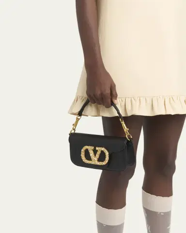 Valentino Garavani Loco Studded VLOGO Small Leather Shoulder Bag | Thumbnail 2 Valentino Garavani Loco Studded VLOGO Small Leather Shoulder Bag | Thumbnail 2