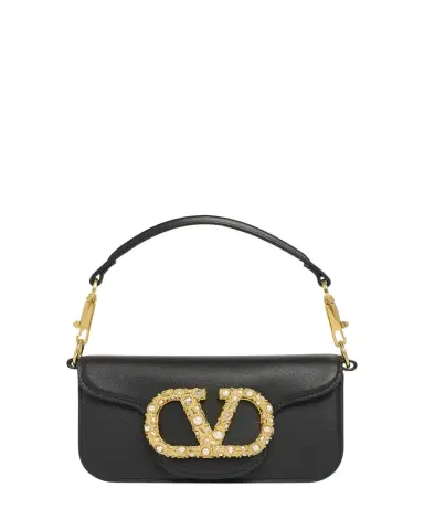 Valentino Garavani Loco Studded VLOGO Small Leather Shoulder Bag | Thumbnail 1 Valentino Garavani Loco Studded VLOGO Small Leather Shoulder Bag | Thumbnail 1