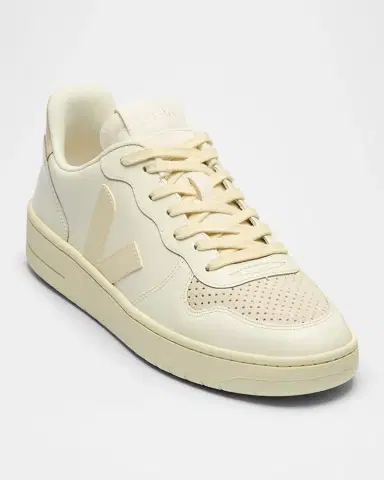 Veja V-10 Bicolor Leather Low-Top Sneakers | Thumbnail 2 Veja V-10 Bicolor Leather Low-Top Sneakers | Thumbnail 2
