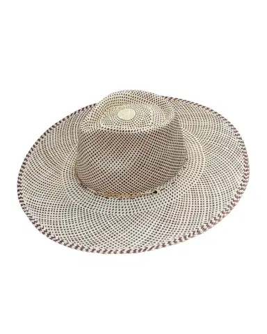 Van Palma Austin Straw Fedora W/ Paper Clip Chain | Thumbnail 1 Van Palma Austin Straw Fedora W/ Paper Clip Chain | Thumbnail 1