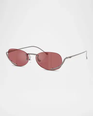 Diesel Men's DL1004 Oval Sunglasses | Thumbnail 2 Diesel Men's DL1004 Oval Sunglasses | Thumbnail 2