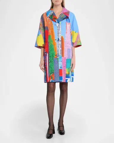Libertine NYC Print 60 's Coat | Thumbnail 2 Libertine NYC Print 60 's Coat | Thumbnail 2