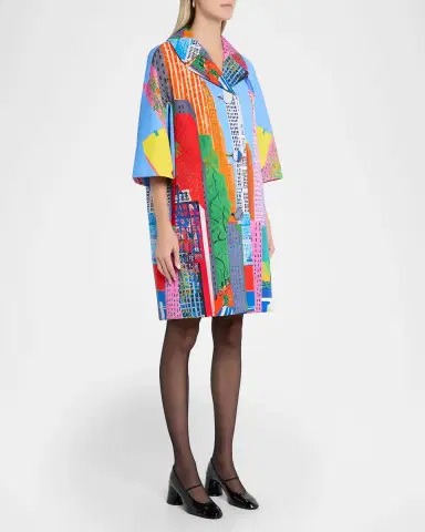 Libertine NYC Print 60 's Coat | Thumbnail 4 Libertine NYC Print 60 's Coat | Thumbnail 4