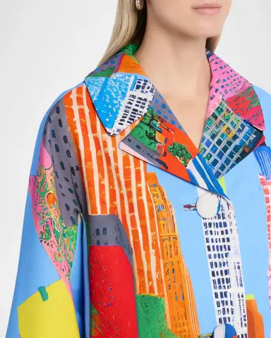 Libertine NYC Print 60 's Coat | Thumbnail 5 Libertine NYC Print 60 's Coat | Thumbnail 5