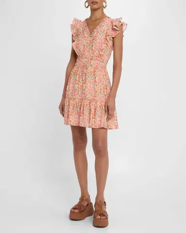 PAIGE Muriel Floral Mini Dress | Thumbnail 2 PAIGE Muriel Floral Mini Dress | Thumbnail 2