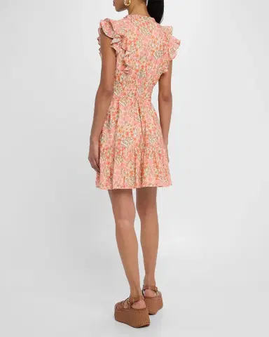PAIGE Muriel Floral Mini Dress | Thumbnail 3 PAIGE Muriel Floral Mini Dress | Thumbnail 3