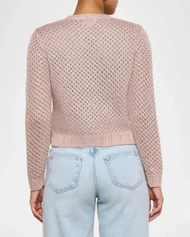 L'Agence Blanca Sequined Knit Cardigan | Thumbnail 2 L'Agence Blanca Sequined Knit Cardigan | Thumbnail 2