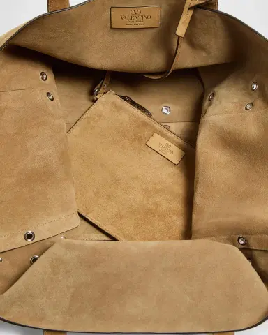 Valentino Garavani Men 's Nellcôte Large Suede Tote Bag | Thumbnail 5 Valentino Garavani Men 's Nellcôte Large Suede Tote Bag | Thumbnail 5