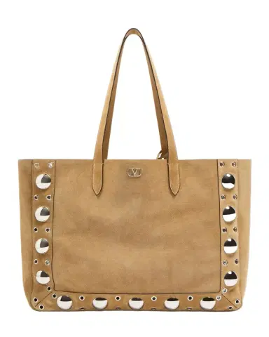 Valentino Garavani Men 's Nellcôte Large Suede Tote Bag | Thumbnail 1 Valentino Garavani Men 's Nellcôte Large Suede Tote Bag | Thumbnail 1