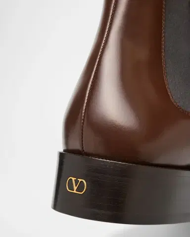 Valentino Garavani Men 's Pas Des Dieux Smooth Calfskin Chelsea Boots | Thumbnail 5 Valentino Garavani Men 's Pas Des Dieux Smooth Calfskin Chelsea Boots | Thumbnail 5