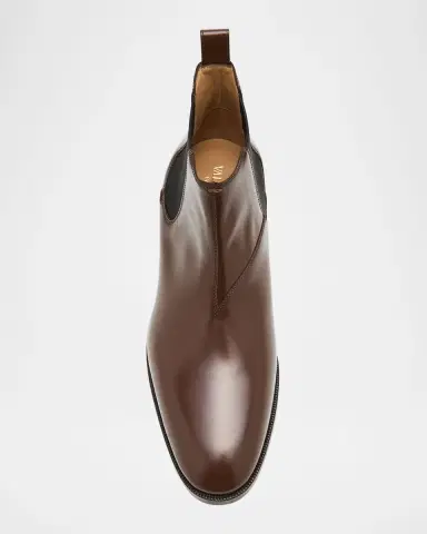 Valentino Garavani Men 's Pas Des Dieux Smooth Calfskin Chelsea Boots | Thumbnail 6 Valentino Garavani Men 's Pas Des Dieux Smooth Calfskin Chelsea Boots | Thumbnail 6