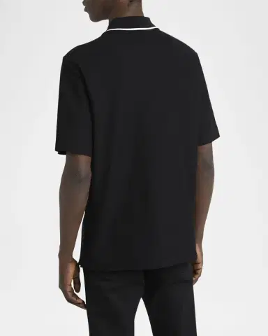 Dolce & Gabbana Men 's Cotton Pique DG-Pocket Polo Shirt | Thumbnail 2 Dolce & Gabbana Men 's Cotton Pique DG-Pocket Polo Shirt | Thumbnail 2