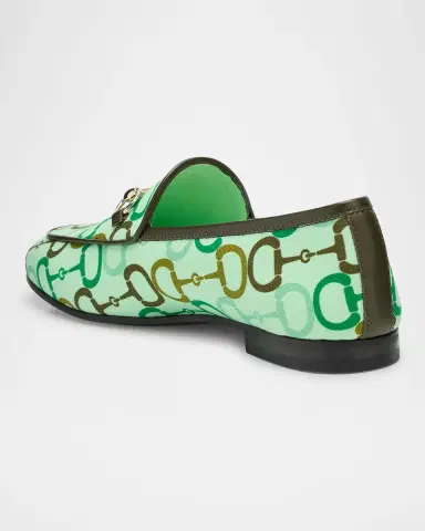 Gucci Jordaan Printed Cotton Horsebit Loafers | Thumbnail 2 Gucci Jordaan Printed Cotton Horsebit Loafers | Thumbnail 2