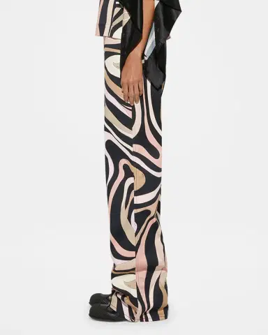 Pucci Marmo-Print Gabardine Stretch Wide-Leg Pants | Thumbnail 4 Pucci Marmo-Print Gabardine Stretch Wide-Leg Pants | Thumbnail 4