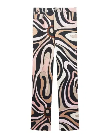Pucci Marmo-Print Gabardine Stretch Wide-Leg Pants | Thumbnail 1 Pucci Marmo-Print Gabardine Stretch Wide-Leg Pants | Thumbnail 1