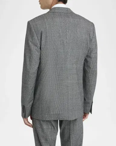 Dolce & Gabbana Men's Wool Glen Plaid Three-Piece Suit | Thumbnail 3 Dolce & Gabbana Men's Wool Glen Plaid Three-Piece Suit | Thumbnail 3