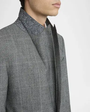 Dolce & Gabbana Men's Wool Glen Plaid Three-Piece Suit | Thumbnail 8 Dolce & Gabbana Men's Wool Glen Plaid Three-Piece Suit | Thumbnail 8