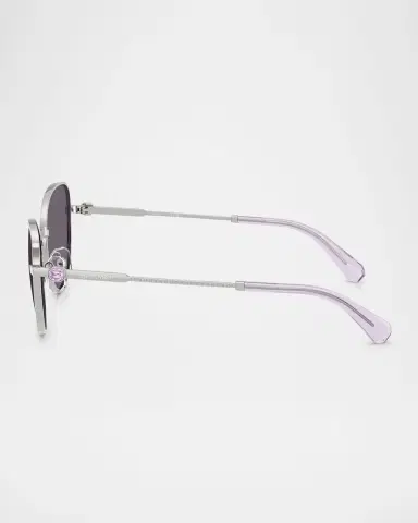 Swarovski SK7032 Crystal Metal Round Sunglasses | Thumbnail 2 Swarovski SK7032 Crystal Metal Round Sunglasses | Thumbnail 2