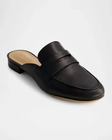 Bernardo Leather Penny Loafer Mules | Thumbnail 2 Bernardo Leather Penny Loafer Mules | Thumbnail 2