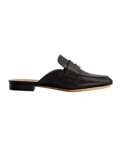 Bernardo Leather Penny Loafer Mules | Thumbnail 1 Bernardo Leather Penny Loafer Mules | Thumbnail 1
