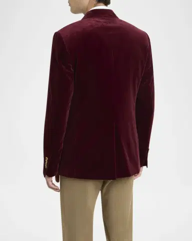 Dolce & Gabbana Men's Velvet Double-Breasted Peak Lapel Dinner Jacket | Thumbnail 3 Dolce & Gabbana Men's Velvet Double-Breasted Peak Lapel Dinner Jacket | Thumbnail 3