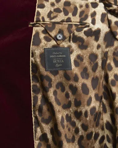 Dolce & Gabbana Men's Velvet Double-Breasted Peak Lapel Dinner Jacket | Thumbnail 6 Dolce & Gabbana Men's Velvet Double-Breasted Peak Lapel Dinner Jacket | Thumbnail 6