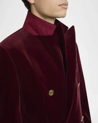 Dolce & Gabbana Men's Velvet Double-Breasted Peak Lapel Dinner Jacket | Thumbnail 7 Dolce & Gabbana Men's Velvet Double-Breasted Peak Lapel Dinner Jacket | Thumbnail 7