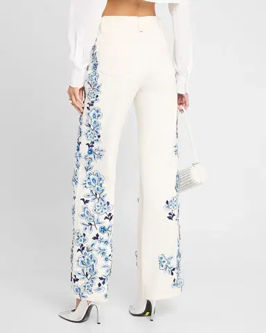 ALICE + OLIVIA Weezy Embroidered Jeans | Thumbnail 3 ALICE + OLIVIA Weezy Embroidered Jeans | Thumbnail 3