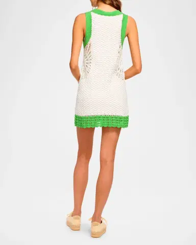 Ramy Brook Chelsea Crochet Button-Front Mini Dress | Thumbnail 3 Ramy Brook Chelsea Crochet Button-Front Mini Dress | Thumbnail 3