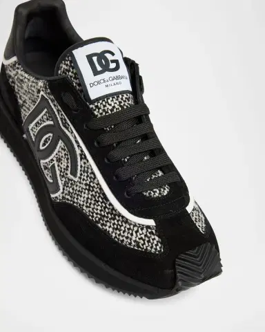 Dolce & Gabbana Men 's Suede and Wool Runner Sneakers | Thumbnail 5 Dolce & Gabbana Men 's Suede and Wool Runner Sneakers | Thumbnail 5