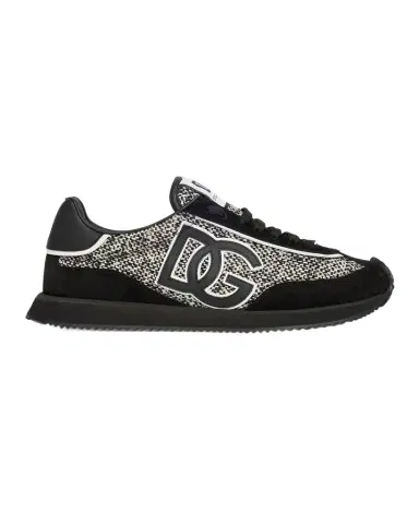 Dolce & Gabbana Men 's Suede and Wool Runner Sneakers | Thumbnail 1 Dolce & Gabbana Men 's Suede and Wool Runner Sneakers | Thumbnail 1