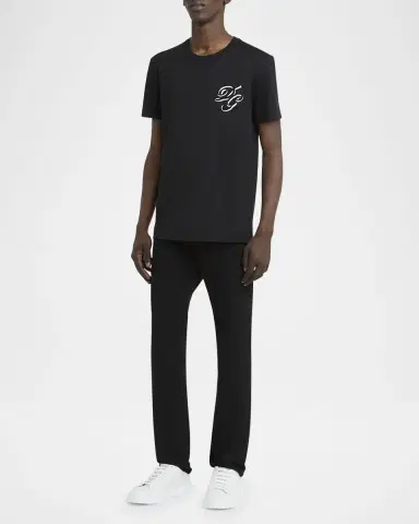 Dolce & Gabbana Men's Portofino Calfskin Low-Top Sneakers | Thumbnail 2 Dolce & Gabbana Men's Portofino Calfskin Low-Top Sneakers | Thumbnail 2