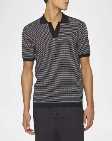 Orlebar Brown Men's Roddy Two-Tone Short-Sleeve Shirt | Thumbnail 2 Orlebar Brown Men's Roddy Two-Tone Short-Sleeve Shirt | Thumbnail 2