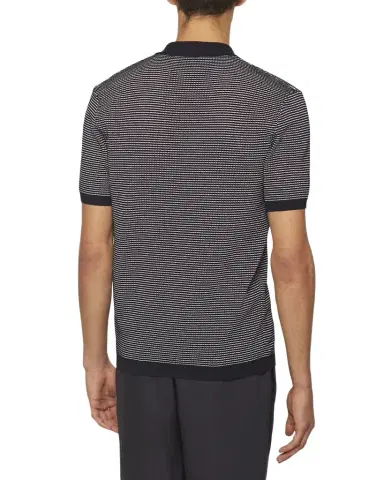 Orlebar Brown Men's Roddy Two-Tone Short-Sleeve Shirt | Thumbnail 1 Orlebar Brown Men's Roddy Two-Tone Short-Sleeve Shirt | Thumbnail 1