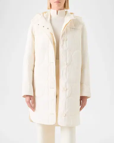 Akris punto Signature Dot Quilted Oversized Coat | Thumbnail 4 Akris punto Signature Dot Quilted Oversized Coat | Thumbnail 4