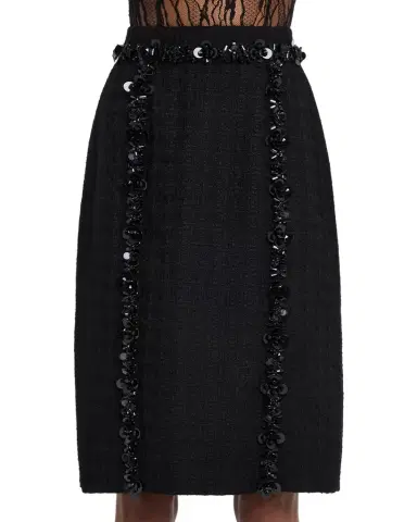 Dolce & Gabbana Sequined Stretch Matte Sheath Skirt | Thumbnail 1 Dolce & Gabbana Sequined Stretch Matte Sheath Skirt | Thumbnail 1