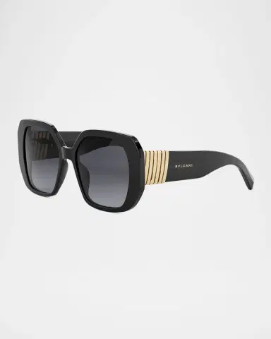 BVLGARI Tubogas Square Acetate Sunglasses | Thumbnail 2 BVLGARI Tubogas Square Acetate Sunglasses | Thumbnail 2
