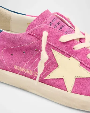 Golden Goose Super-Star Suede Low-Top Sneakers | Thumbnail 5 Golden Goose Super-Star Suede Low-Top Sneakers | Thumbnail 5