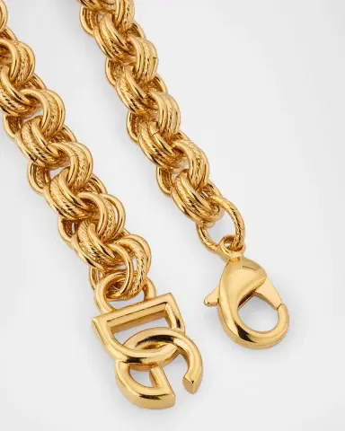 Dolce & Gabbana Bijoux Rhinestone Necklace with DG Logo | Thumbnail 3 Dolce & Gabbana Bijoux Rhinestone Necklace with DG Logo | Thumbnail 3