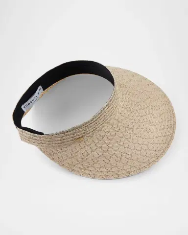 Eugenia Kim Trixie Large Brim Hemp Visor | Thumbnail 3 Eugenia Kim Trixie Large Brim Hemp Visor | Thumbnail 3