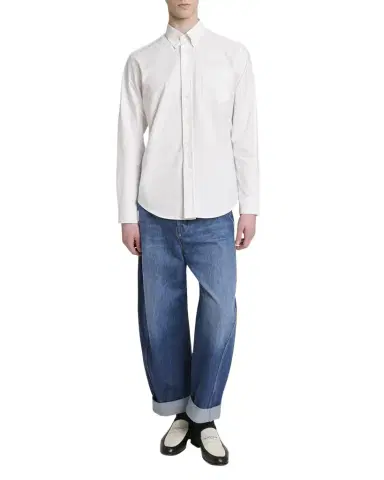 Givenchy Men's Embroidered Logo Pocket Button-Down Shirt | Thumbnail 1 Givenchy Men's Embroidered Logo Pocket Button-Down Shirt | Thumbnail 1